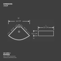 حوض مغسلة بوتس (زاوية)​ WB15.2