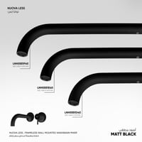 خلاط مغسلة جداري بدون إطار Nuova Less- LN00551