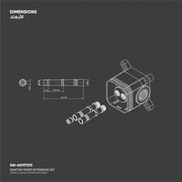 تطويلة قلب خلاط الشطاف المخفي من هاتش