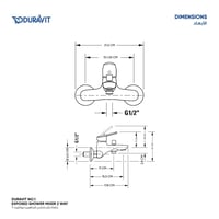 خلاط دش خارجي اتجاهين ديورافيت