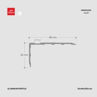 بروفايل لأنظمة السلامة مانع للانزلاق AM706