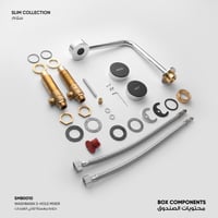 خلاط مغسلة ثلاثي الفتحات SLIM - SMB0010