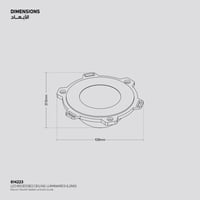 عدسة 60° القطر108مم لوحدة اضاءة سقفية - وحدات إضاء...