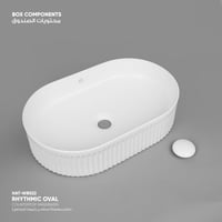 حوض مغسلة سطحي رتيميك (مستطيل) - WB023