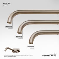 خلاط مغسلة جداري مع إطار Nuova Less LN00551