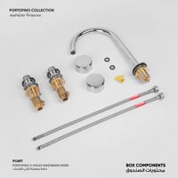 خلاط مغسلة ثلاثي الفتحات Portofino - PO691