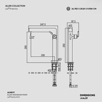 خلاط مغسلة Allen - AL9817