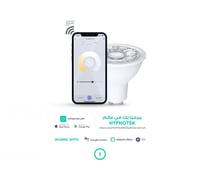 لمبة GU10 ذكية 345 لومين درجة لون الاضاءة 6500K-18...