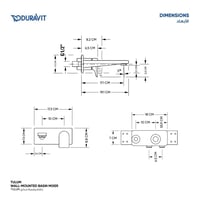خلاط مغسله جداري مدفون Tulum