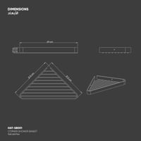 سلة شاور زاوية SB001