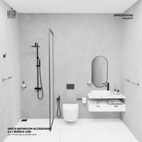 مجموعة هاتش لإكسسوارات الحمام 6*1 لينيا