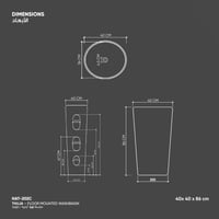 مغسلة تويا أرضية / طولية HAT-202C