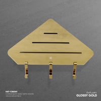 رف زاوية دش (شاور) مع خطاف - CBS001