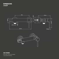 خلاط شطاف تأسيس خارجي مع حامل MX055