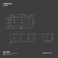 بانيو/مغطس بيليا HAT-8370