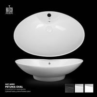 حوض مغسلة سطحي بيتونيا (بيضاوي) - WB10