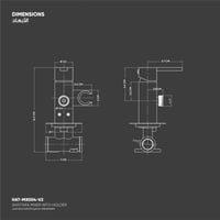 خلاط شطاف مع حامل MX004-V2