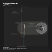مصدر ماء مع حامل لسماعة الدش المتحركة ADT007