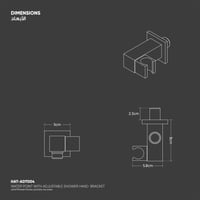 مصدر ماء مع حامل لسماعة الدش المتحركة ADT004