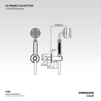 طقم سماعه دش مع حامل بمخرج ماء Le Grand - KI104