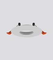 إطار سقفي دائري غاطس غير متحرك بمقاس قص 60مم