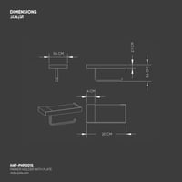 حامل مناديل مع رف - PHP001S