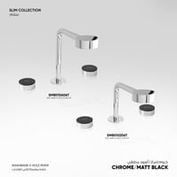 خلاط مغسلة ثلاثي الفتحات SLIM - SMB0010