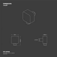 كوع ماء مربع ADT002