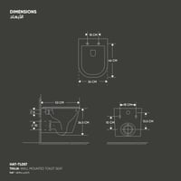 كرسي تويا معلق متوافق مع خزان جيبيريت المخفي HAT-T...