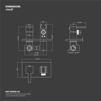خلاط شطاف مع حامل MX002-V2