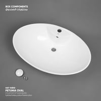 حوض مغسلة سطحي بيتونيا (بيضاوي) - WB10