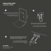 خلاط شطاف تأسيس خارجي ميني (مربع) MX065