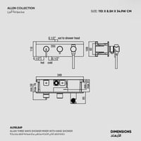 خلاط شاور ثلاث اتجاهات مخفي مع سماعه شاور متحركة​...