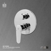 إكسسوارات خلاط شاور جداري ثنائي الاتجاه - دائري