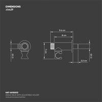 صمام بارد فقط مع حامل متحرك AVE0012