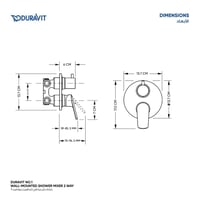 خلاط دش مخفي اتجاهين ديورافيت