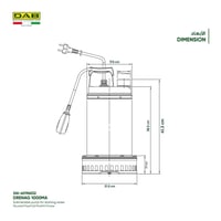 مضخة غاطسة لنزح المياة المتسربة DAB Drenag 1000MA