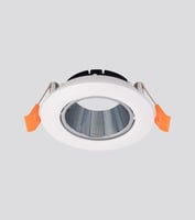 إطار سقفي دائري غاطس المنيوم متحرك ومضاد للوهج بمق...