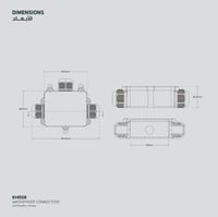 موصل كهربائي مقاوم للمياه 6 اتجاهات درجة الحماية 6...