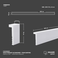 نعلة فوم هاتش ( سكوير)