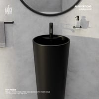 مغسلة تويا أرضية / طولية مع فتحه خلاط HAT-PW202