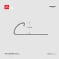 بروفايل حماية الزوايا ذو شكل منحني SR003