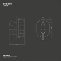 خلاط دش ثلاثي الاتجاه MX015R