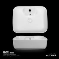 حوض مغسلة سطحي بيتونيا (مستطيل) - WB11