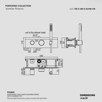 خلاط شاور ثنائى الاتجاه مخفي مع سماعه شاور متحركة...