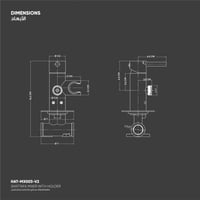 خلاط شطاف مع حامل MX003-V2