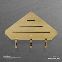 رف زاوية دش (شاور) مع خطاف - CBS001