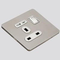 مقبس ثلاثي 13 امبير ثنائي القطب+مقبس يو اس بي+مقبس...