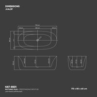 بانيو/مغطس ريتميك بلس HAT-8501