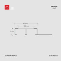 بروفايل لأنظمة السلامة مانع للانزلاق AM701